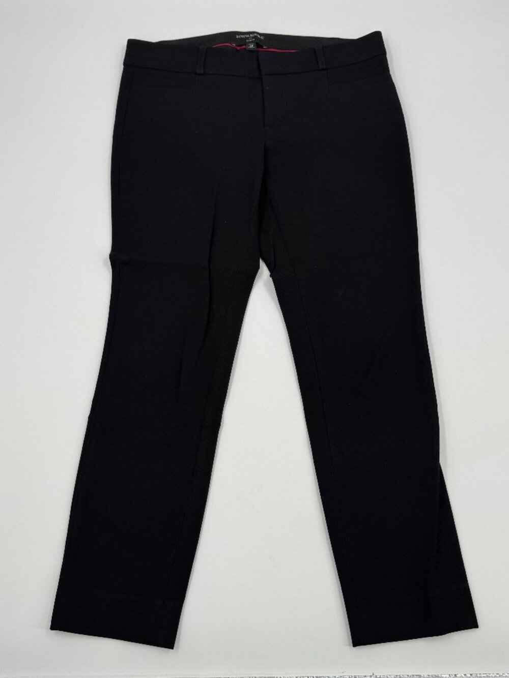 Banana Republic Sloan Fit Pants Womens 2P Black Slim Straight‎ Mid Rise Stretch